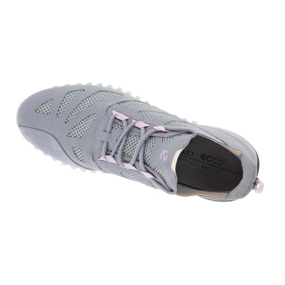 Women's Ecco Zipflex Low Tex Sneakers Silver / Grey | USA 270EBC